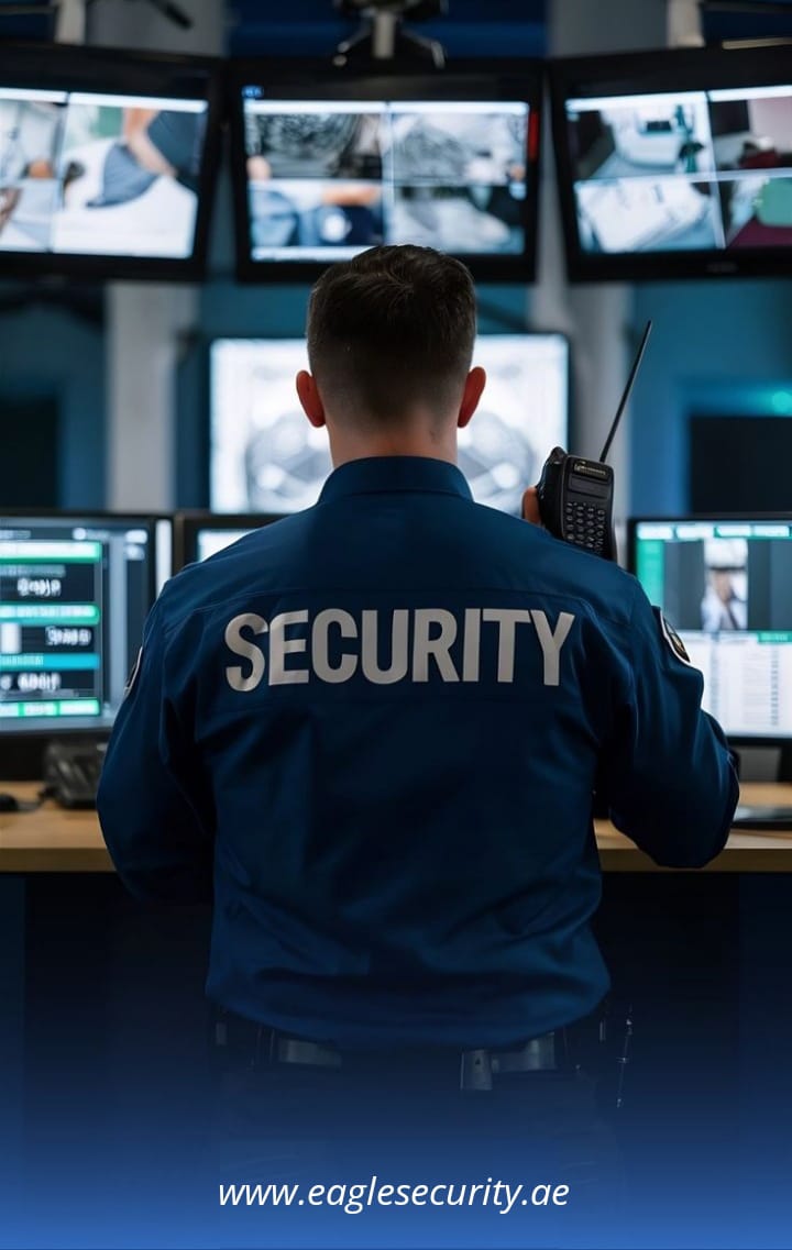 A professional SIRA certified security guard in Dubai uniform